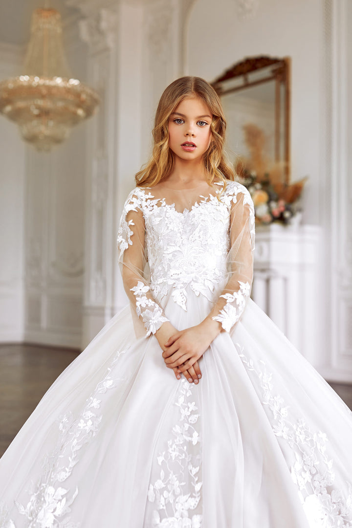 elegant baptism dresses ANNE Dolce & Gabbana Black and finish contemporary crepe bridal gown Color:Pure Vanilla