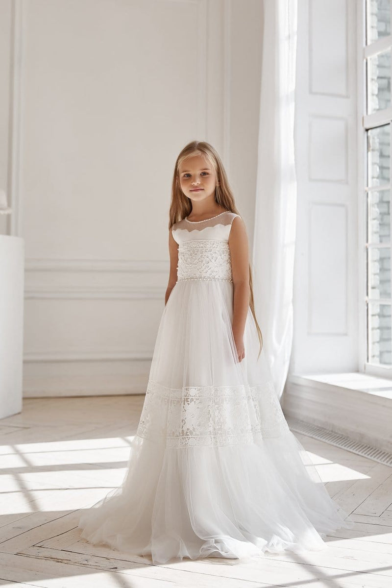 Boho Chic Communion Dress – Mia Bambina Boutique