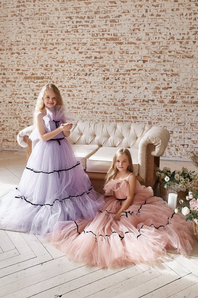 AB049 Tulle Flower Girl Dress - Mia Bambina Boutique