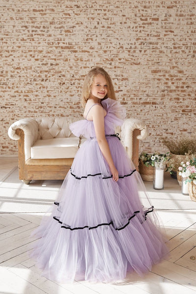 AB049 Tulle Flower Girl Dress - Mia Bambina Boutique