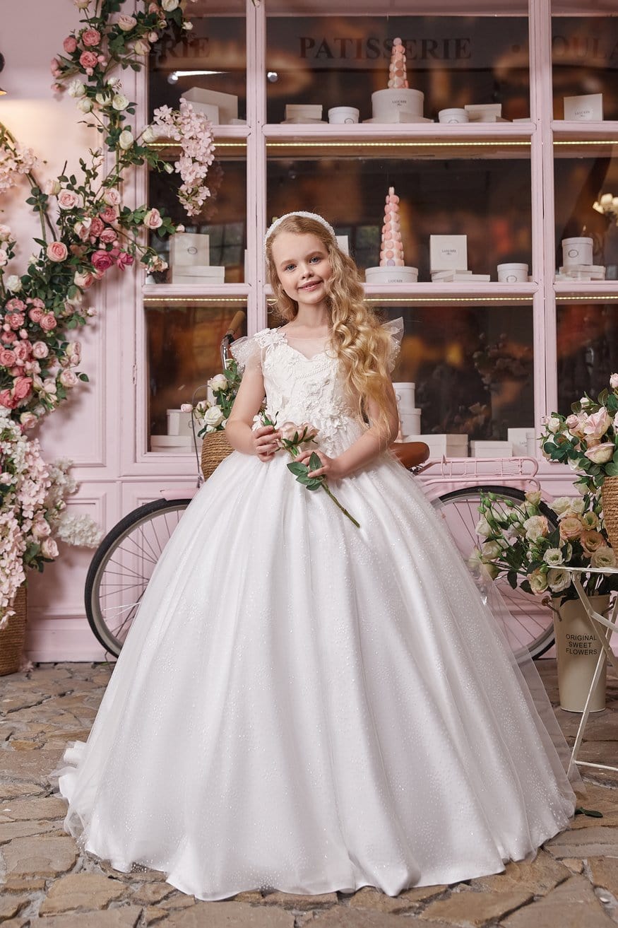 AB050 Sparkly Ball Gown - Mia Bambina Boutique