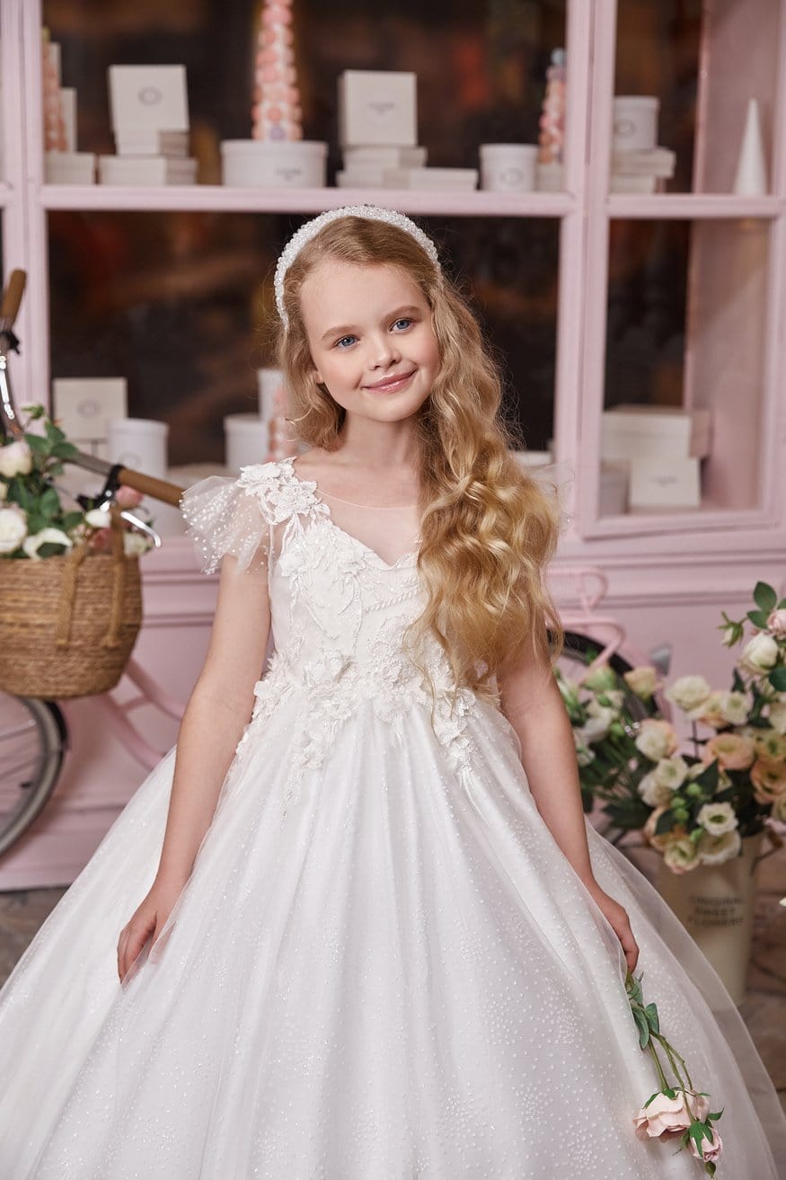 AB050 Sparkly Ball Gown - Mia Bambina Boutique