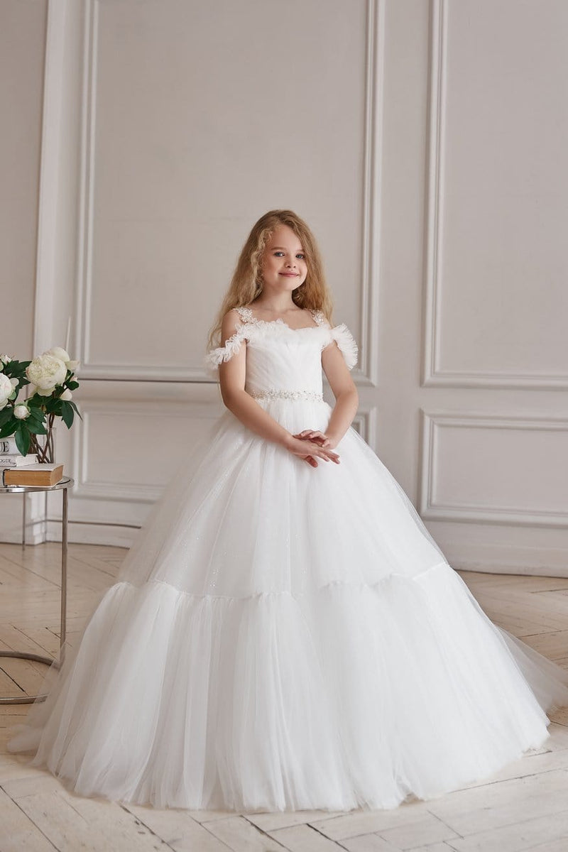 AB052 Puffy Tulle Ball Gown - Mia Bambina Boutique