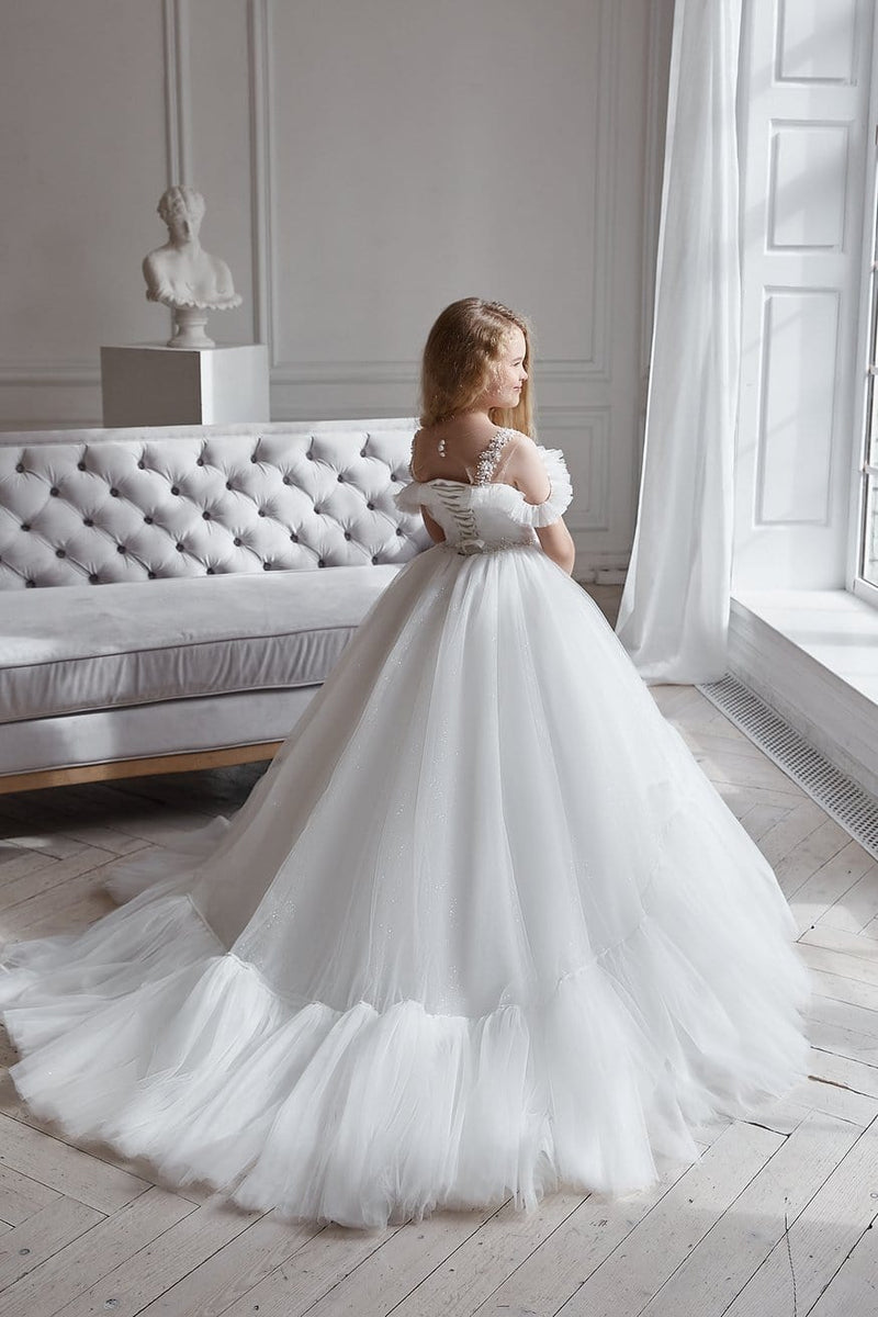 AB052 Puffy Tulle Ball Gown - Mia Bambina Boutique