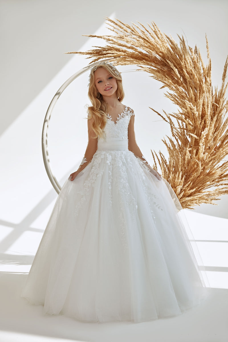 Lace Flower Girls Dresses For Wedding First Communion Dresses Party Prom  Princes | eBay
