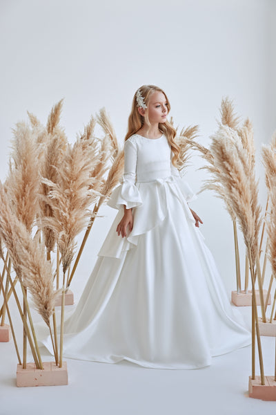Mia Bambina Boutique Lovely White Catholic Communion/Confirmation Dress