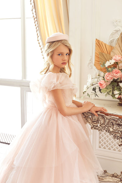 Birthday Dresses: Pink Princess Girl Dress - Mia Bambina Boutique