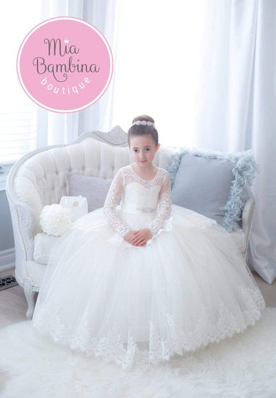 Angelina First Communion Dress - Mia Bambina Boutique