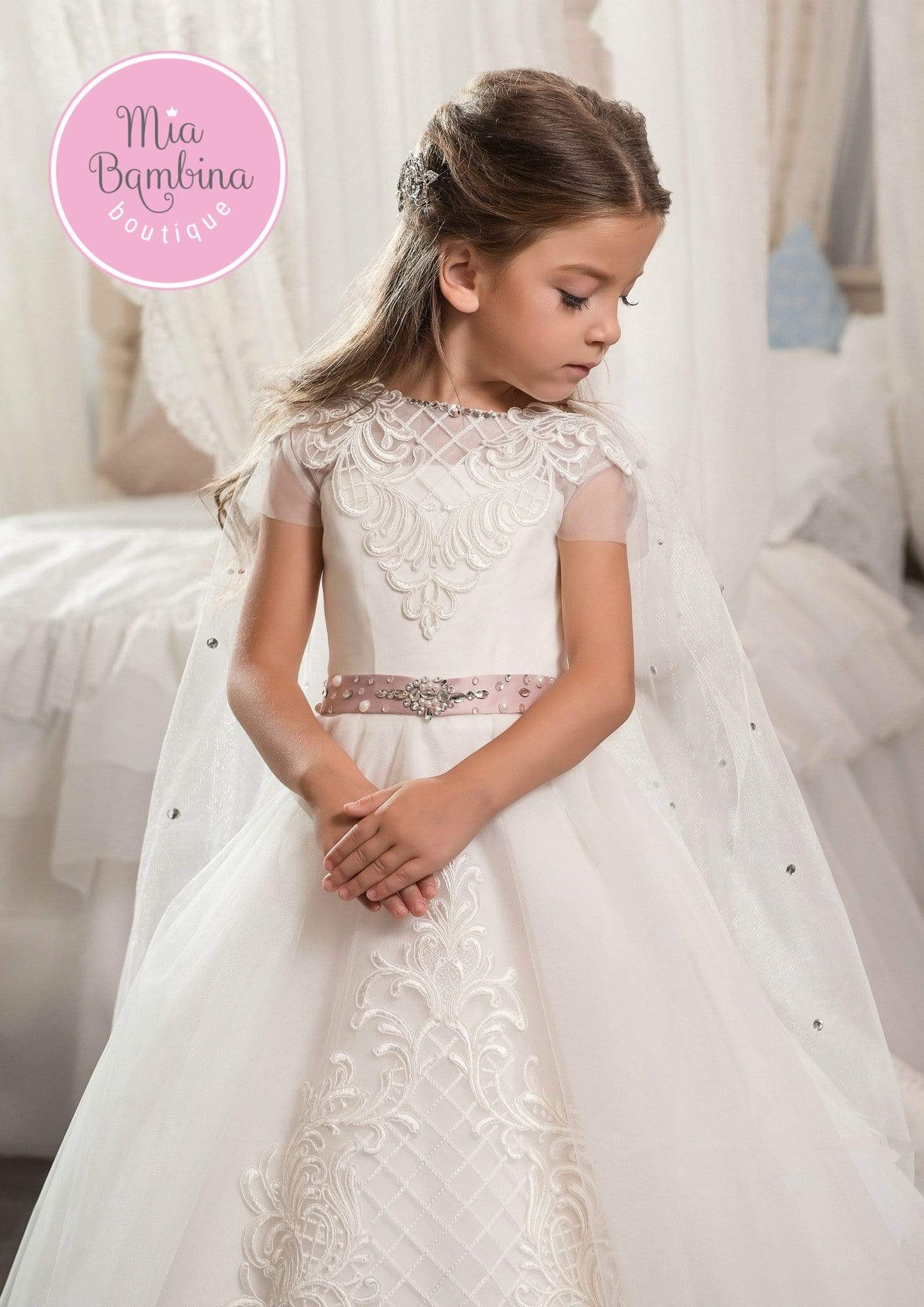 Colorado Tulle and Lace Cape - Mia Bambina Boutique