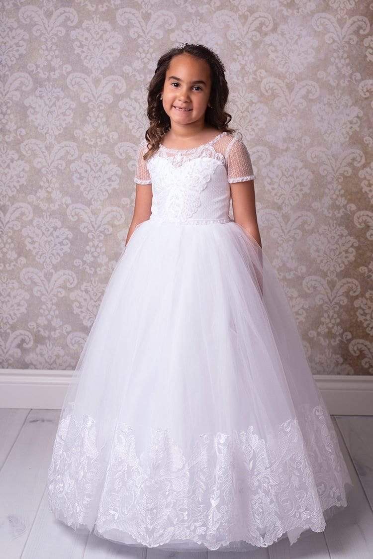 Columbus Girls First Communion Dress - Mia Bambina Boutique