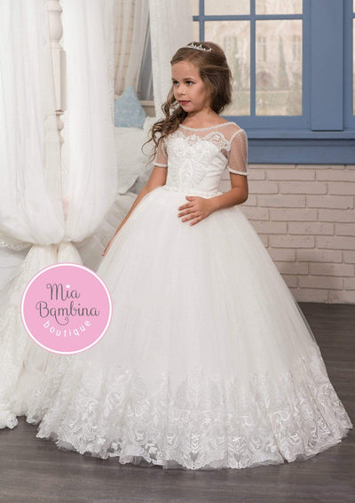 Columbus Girls First Communion Dress - Mia Bambina Boutique