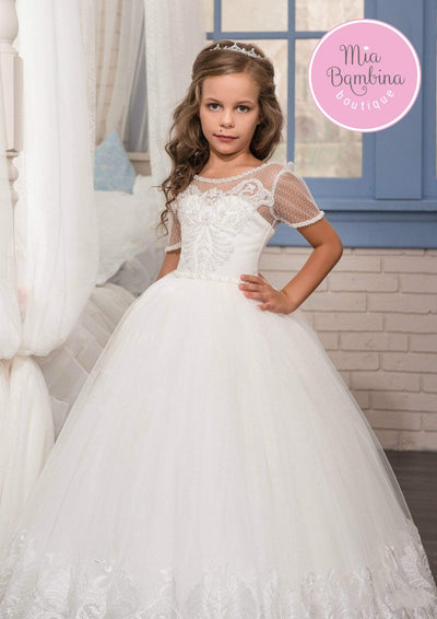 Columbus Girls First Communion Dress - Mia Bambina Boutique