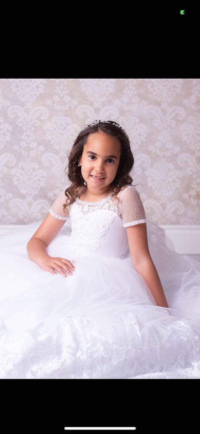Columbus Girls First Communion Dress - Mia Bambina Boutique