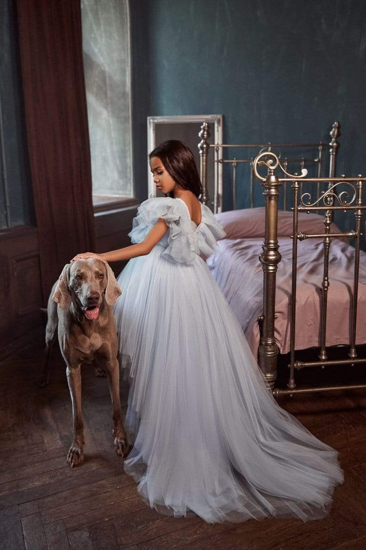 High Low Tulle Flower Girl Dress 3143