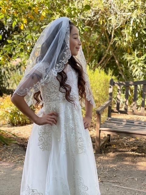 Lucia First Communion Veil for Girls - Mia Bambina Boutique
