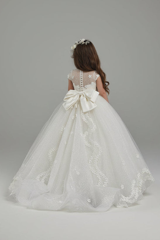 Little Princess Dress in Sparkly Tulle - Mia Bambina Boutique