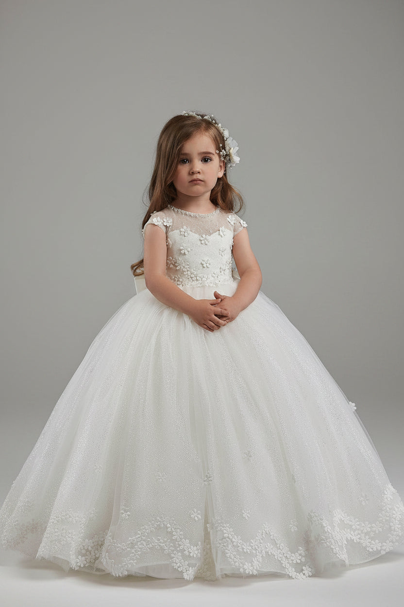 Little Princess Dress in Sparkly Tulle - Mia Bambina Boutique