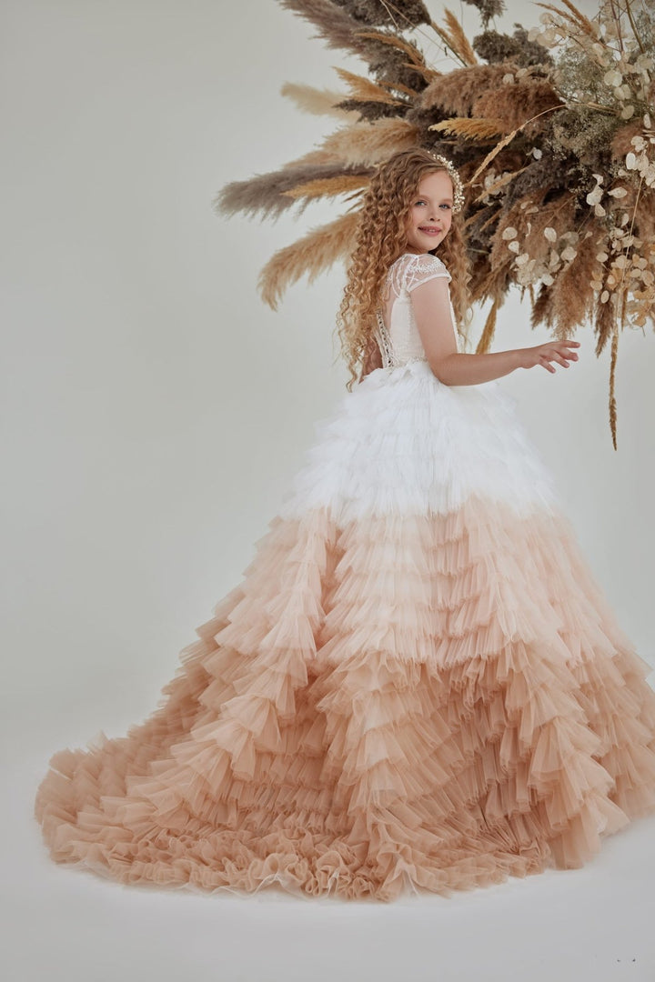 Girls Special Occasion Ombre Maxi Dress 12 Years