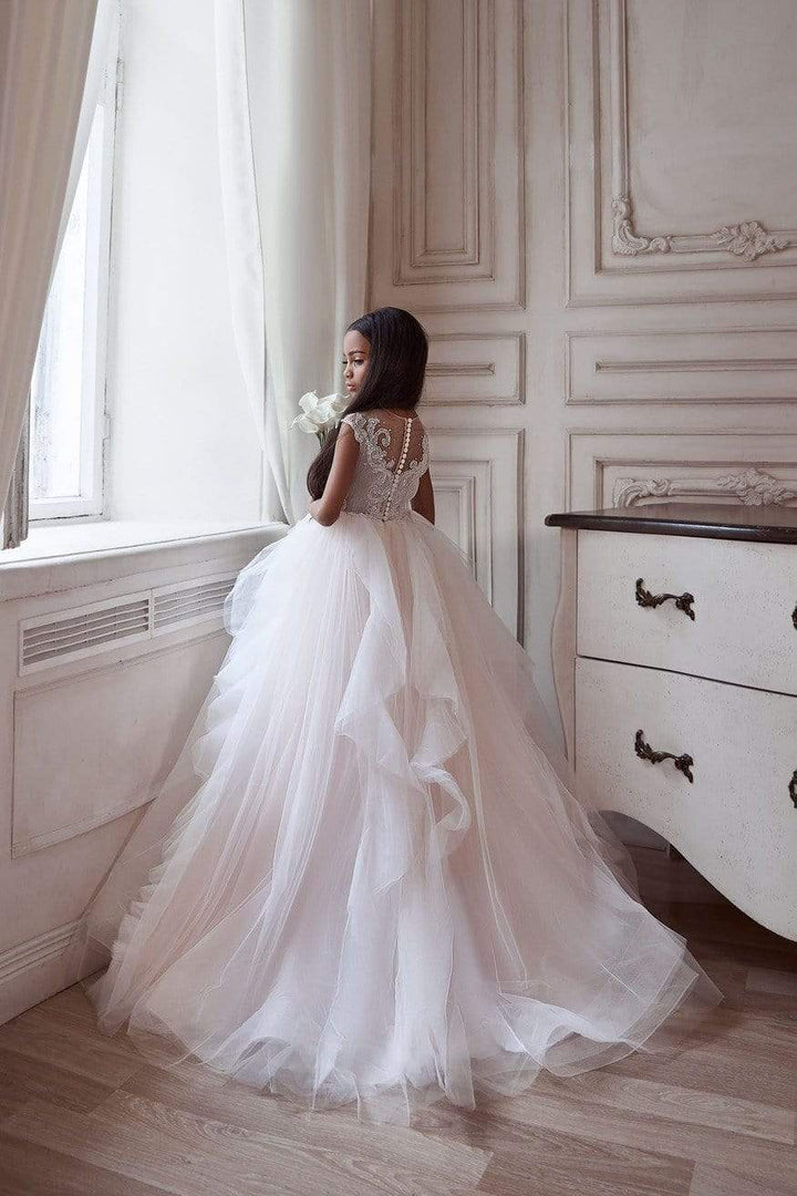 ivory first holy communion dresses Dress with Overskirt Pre-order Size 5T-6 12 years Fall in Love 2 Day Sale - 20% Off size:5 Big Kid Formal Gowns Macys Evening