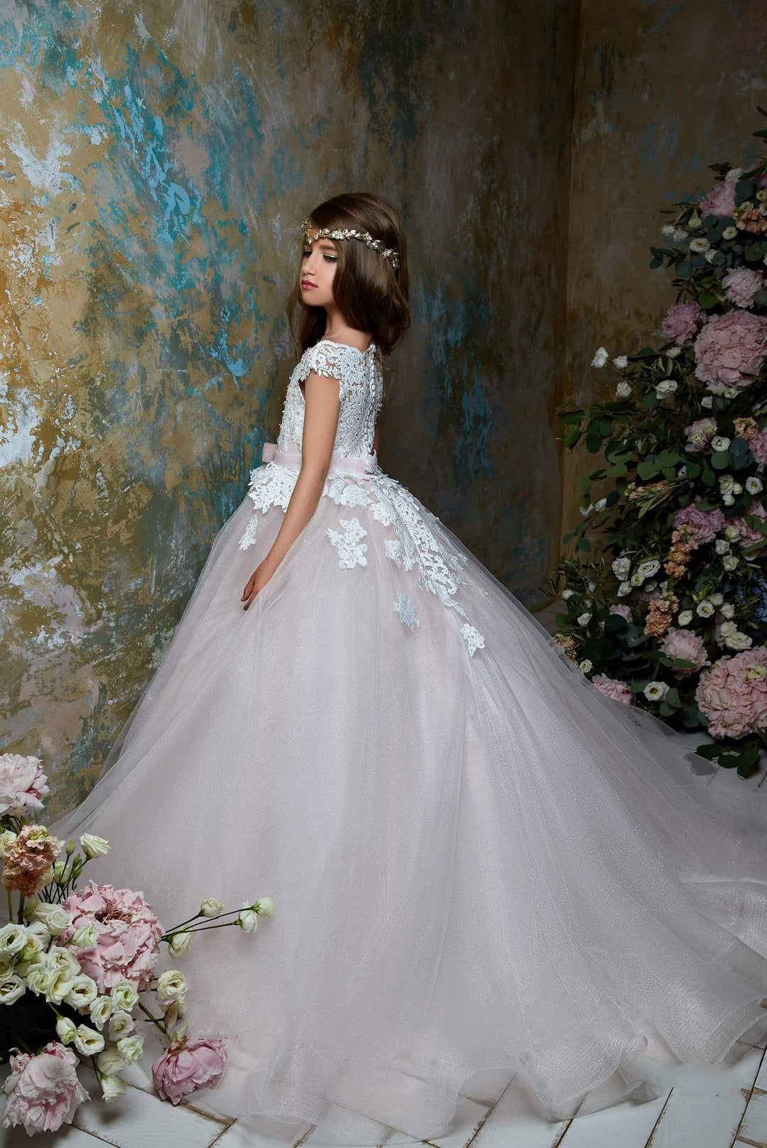 lace flower girl dress reviews Celestine - Soft White Lace Flower Girl Dress