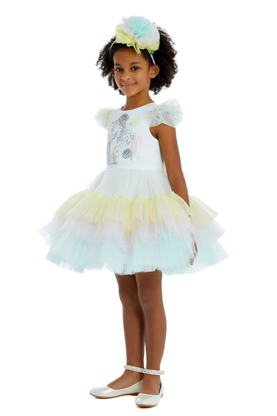 Ombre Blue Tutu Dress Unicorn Birthday Party