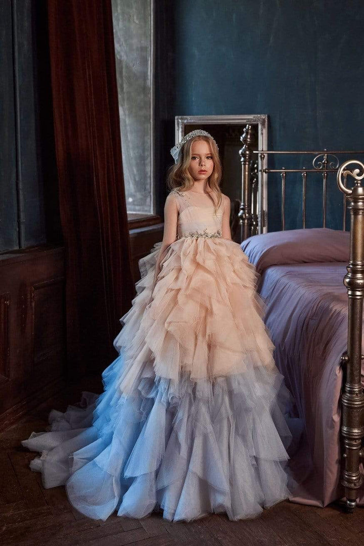 Shop Two-Tone Ruffle Ballgown