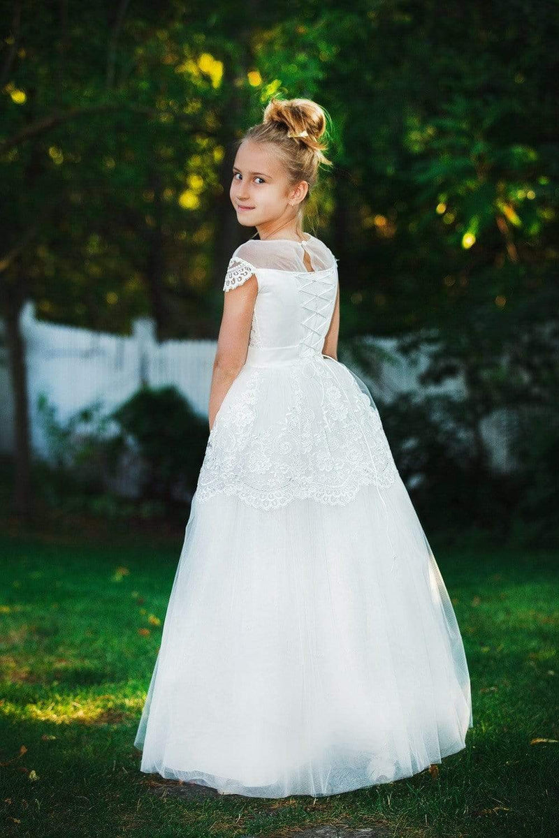 Mia Bambina Boutique Lovely White Catholic Communion/Confirmation Dress